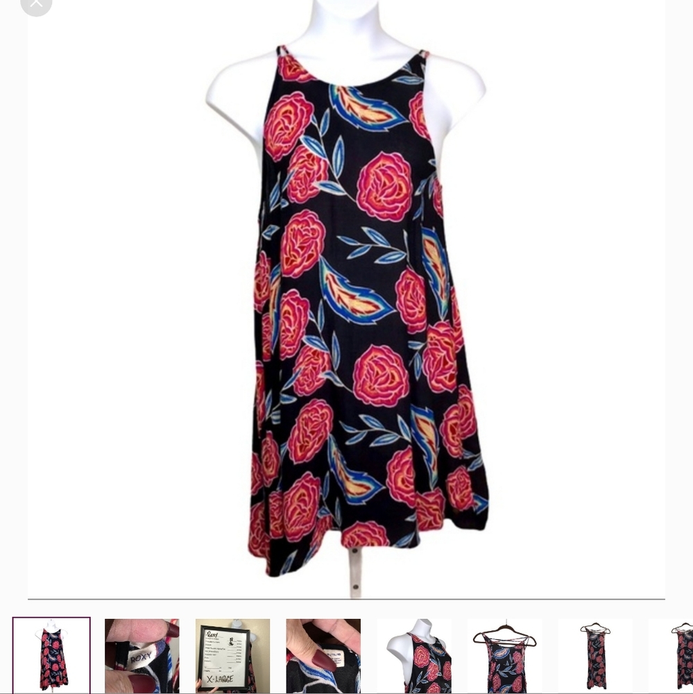 ROXY Women’s Spaghetti Strap Sundress Size X-Large